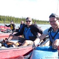 Nos deux supers guides, Teslin River, Yukon, Canada