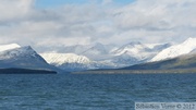 Kluane Lake et Ruby Range, Alaska Highway, Yukon, Canada