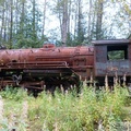 Vieille locomotive utilisée pour franchir le White Pass, Skagway, Alaska