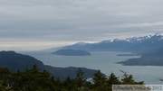 Lynn Canal et Sullivan Island vus du Mount Riley, Haines area, Alaska