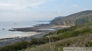 Vue vers la Mare aux Marchands, sentier du littoral (GR 223)