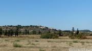 Vue sur Montady depuis l'oppidum d'Ensérune