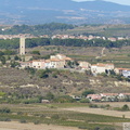 Vue sur Montady depuis l'oppidum d'Ensérune