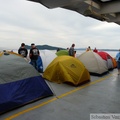 Ma tente sur le ferry