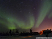 Aurore boréale, Inuvik