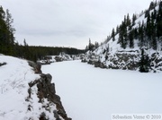 Les anciens rapides sur le Yukon, Miles Canyon, près de Whitehorse