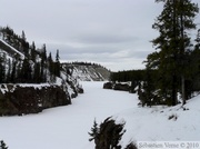 Les anciens rapides sur le Yukon, Miles Canyon, près de Whitehorse