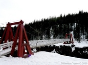 Les anciens rapides sur le Yukon, Miles Canyon, près de Whitehorse