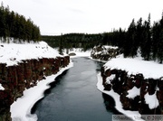 Les anciens rapides sur le Yukon, Miles Canyon, près de Whitehorse