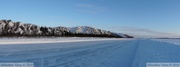 Ice Road sur un bras du fleuve MacKenzie _180