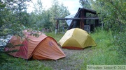 Camping, Teslin River, Yukon, Canada