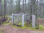 Hootalinqua cemetary, Yukon River, Yukon, Canada