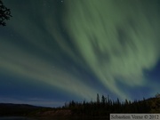 Aurore boréale, Yukon River, Yukon, Canada