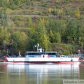 Bac de Dawson City sur le fleuve Yukon, Yukon, Canada