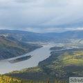 Yukon River vue du Dome, Dawson City, Yukon, Canada