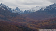 Le Monolith vu du Goldensides trail, Tombstone Park, Yukon, Canada