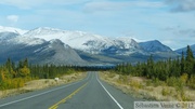 Kluane Lake et Ruby Range, Alaska Highway, Yukon, Canada