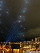 Burrard Bridge, Olympic Lights, Vancouver, BC, 2010